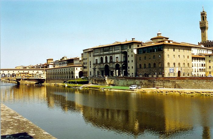 Florence Ponte Vecchio and view of the historic centre